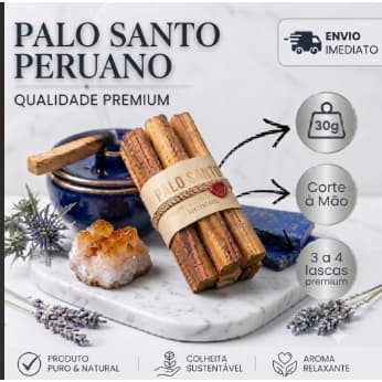 Palo Santo  Incenso peru 100% Natural Vegano  Limpeza energética Madeira Sagrada/ Pau Santo Legítimo