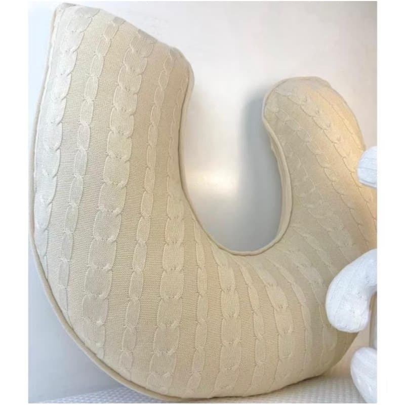 Almofada de Amamentação de Tricô com capa removível 55cm