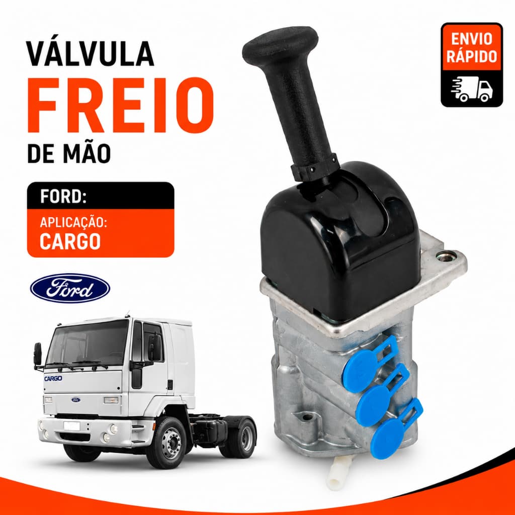 Válvula Freio Mão Cargo 2425 2622 2630 2631 3222 3224 3530 TIPO WABCO