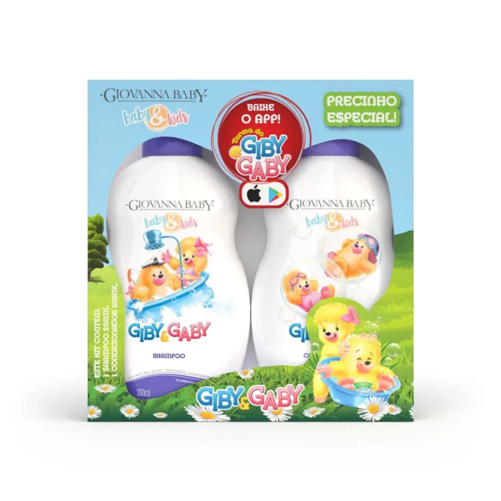 Kit Giovanna Baby Shampoo e Condicionador 200ml Infantil Unisex