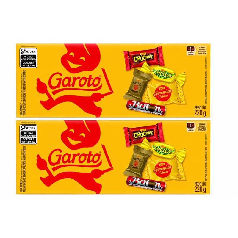 KIT COM 2 CAIXAS DE BOMBOM
