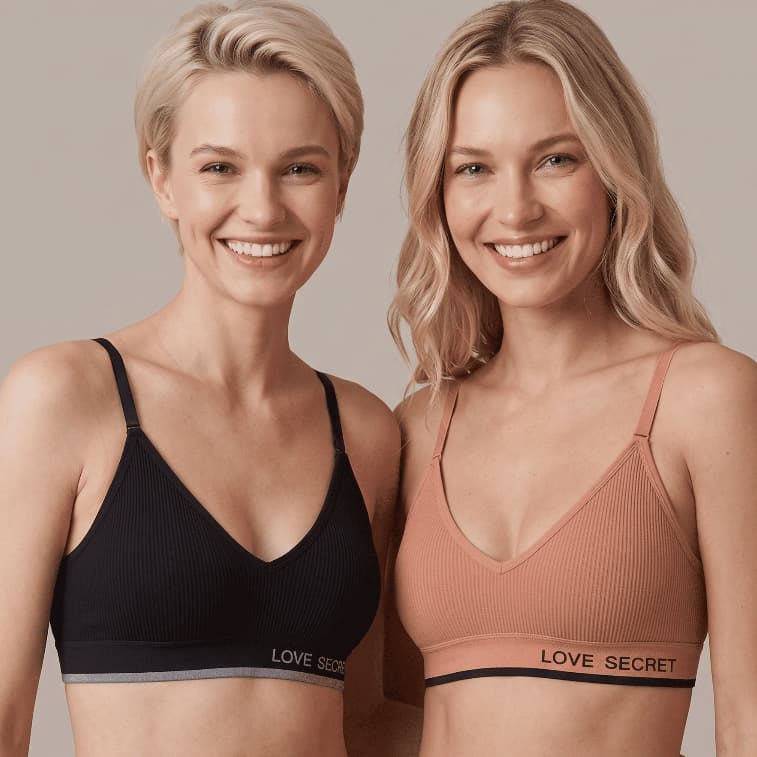 Kit até 3 Top Cropped Canelado Feminino com Regulagem Decote em V Bojo Removível Love Treino Dia a Dia
