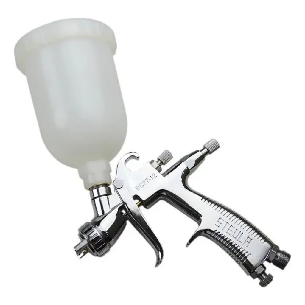 Pistola de Pintura tipo gravidade STEULA com caneca NOVO