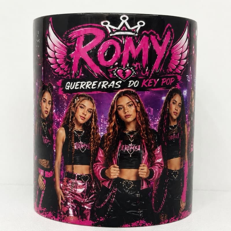 Caneca Romy Guerreiras do Key Pop 325ml Presente para Fãs