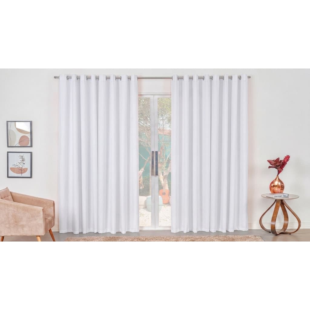 Cortina Isabela Oxford 2,80m x 2,50m Sala
