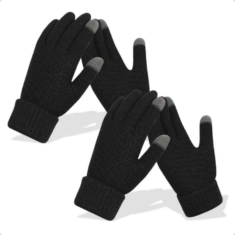 Luva de Frio Inverno | Lã • Térmica • Forrada • Touch Screen • Adulto ~ 3Pares/2Pares/1Par