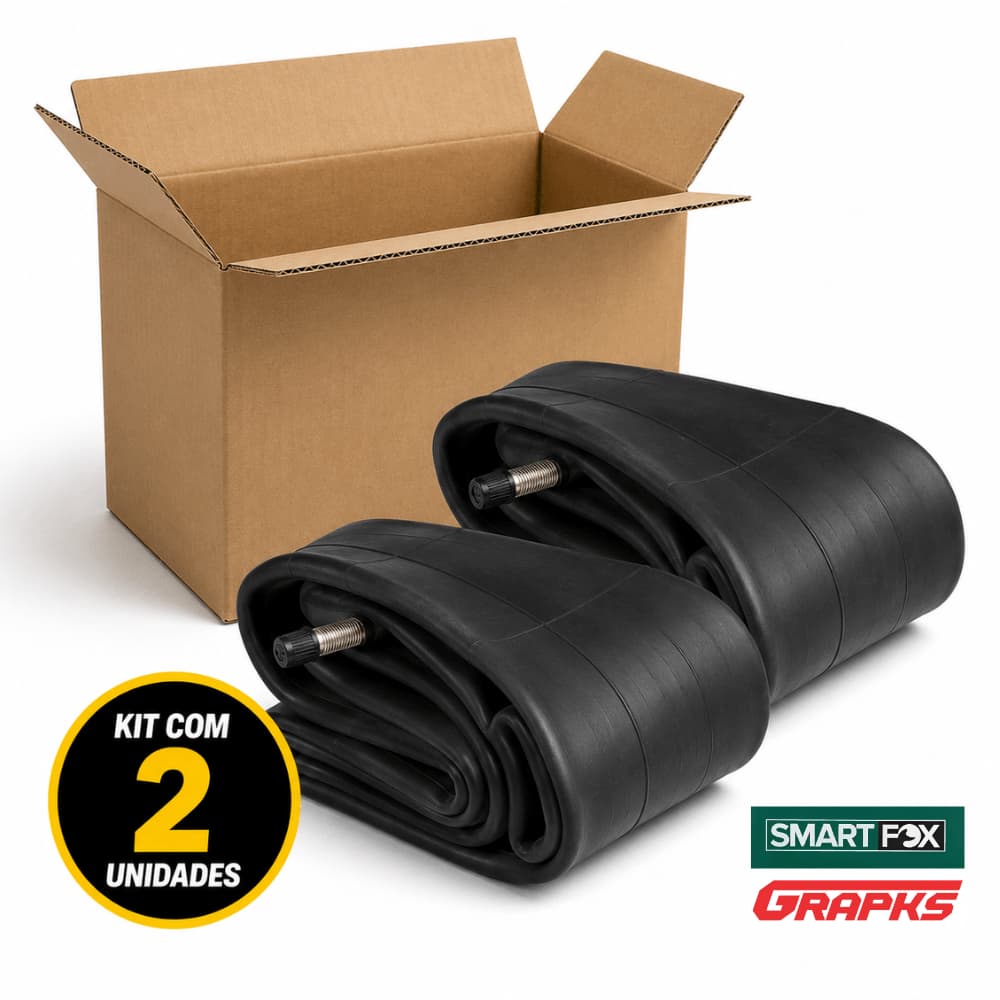 Kit 02 Câmara de Ar Aro 18 Moto CG Titan Fan Start YBR Yes 90/90-18 2.75-18 80/100-18