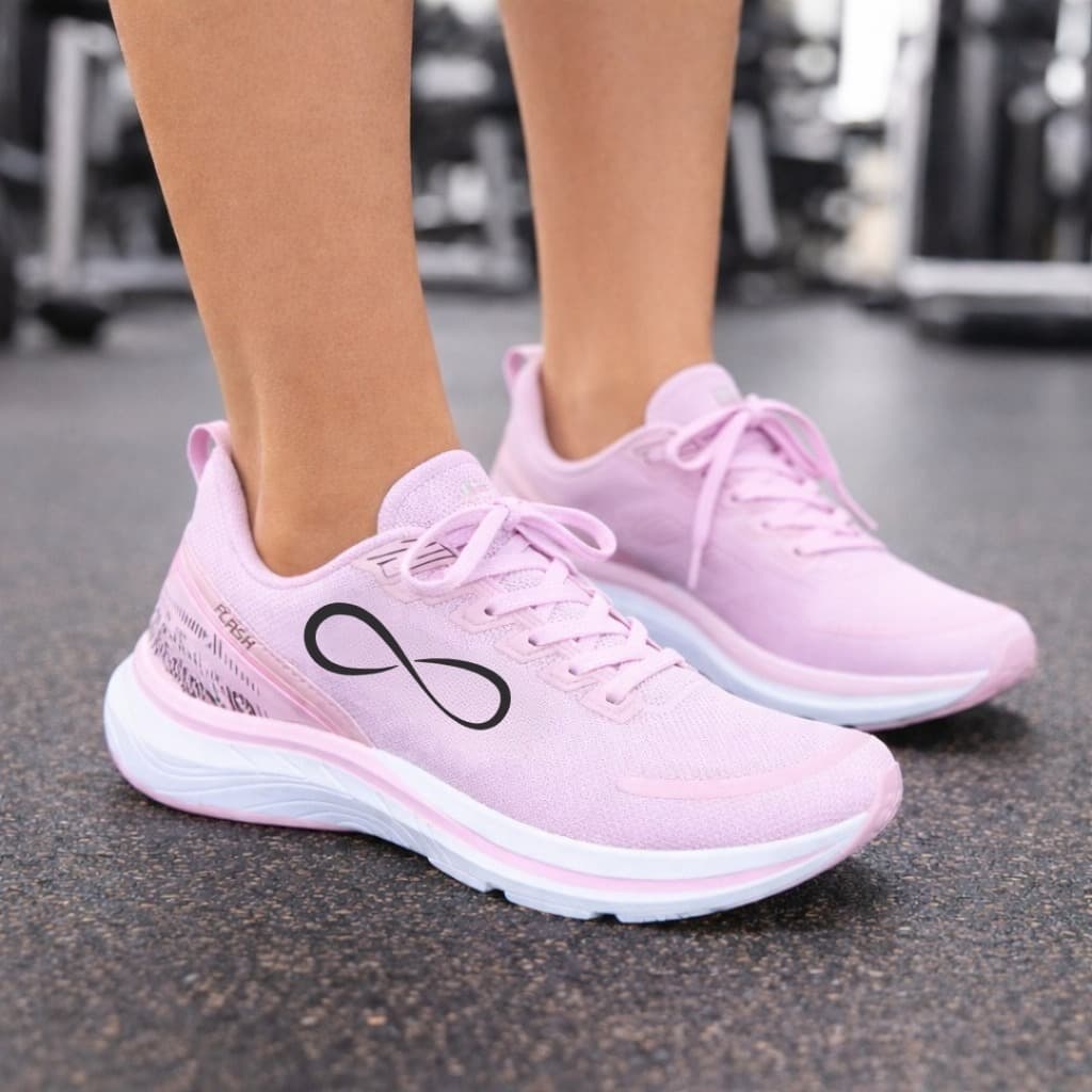 Tênis Feminino Esportivo Fit Academia Treino Passeio Solado Leve  Confortável e Antiderrapante mesh Respirável Promoção