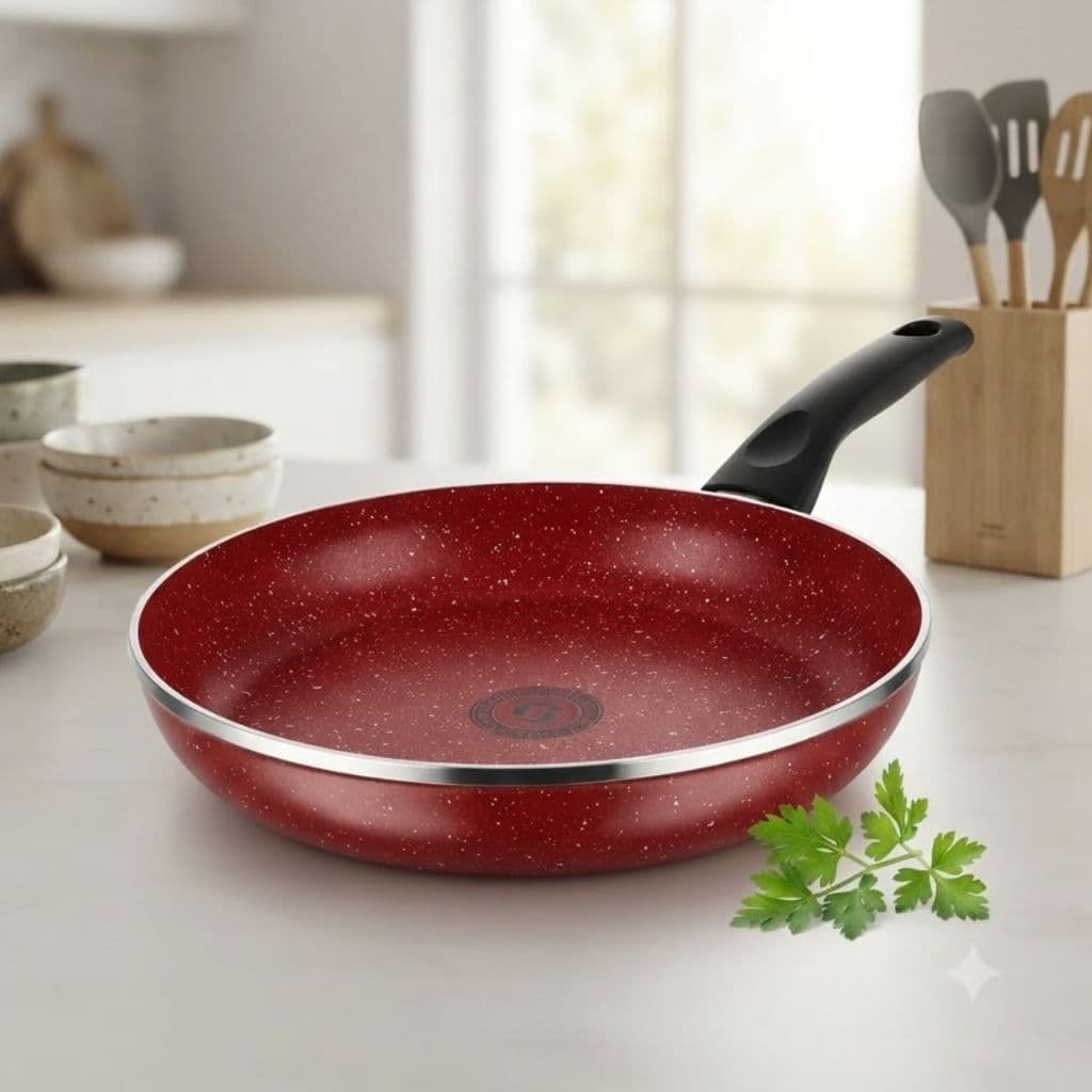 Frigideira 28 Cm Antiaderente Teflon Omeleteira Grande Tapioqueira Panqueca Cabo Ergonomico Premium