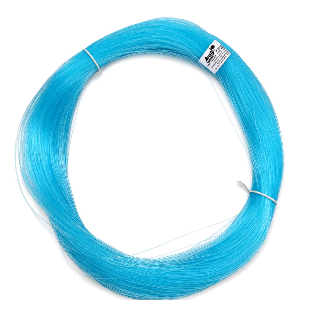 Linha de Pesca Meada Nylon 1.0mm (0100)  Azul 1.057M Res 48,7Kg Araty Suprema Soft Mazzaferro Baixa Mémoria