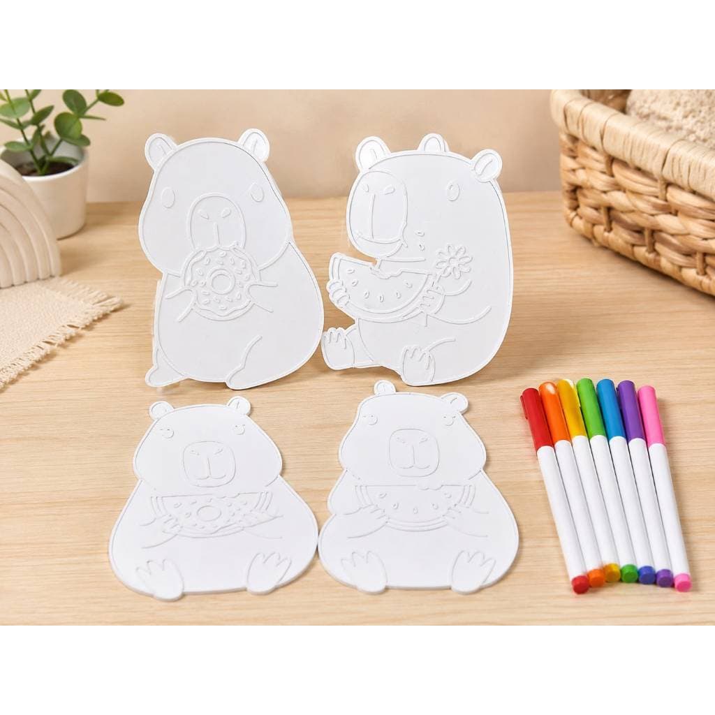🎨 Kit Capivara para Pintar Infantil | Pinte Você Mesmo | Atividade Criativa em Impressão 3D