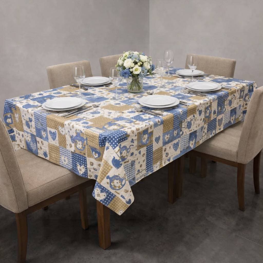 TOALHA DE MESA 6 CADEIRA 2,20 X 1,40 TOALHAS DE COZINHA