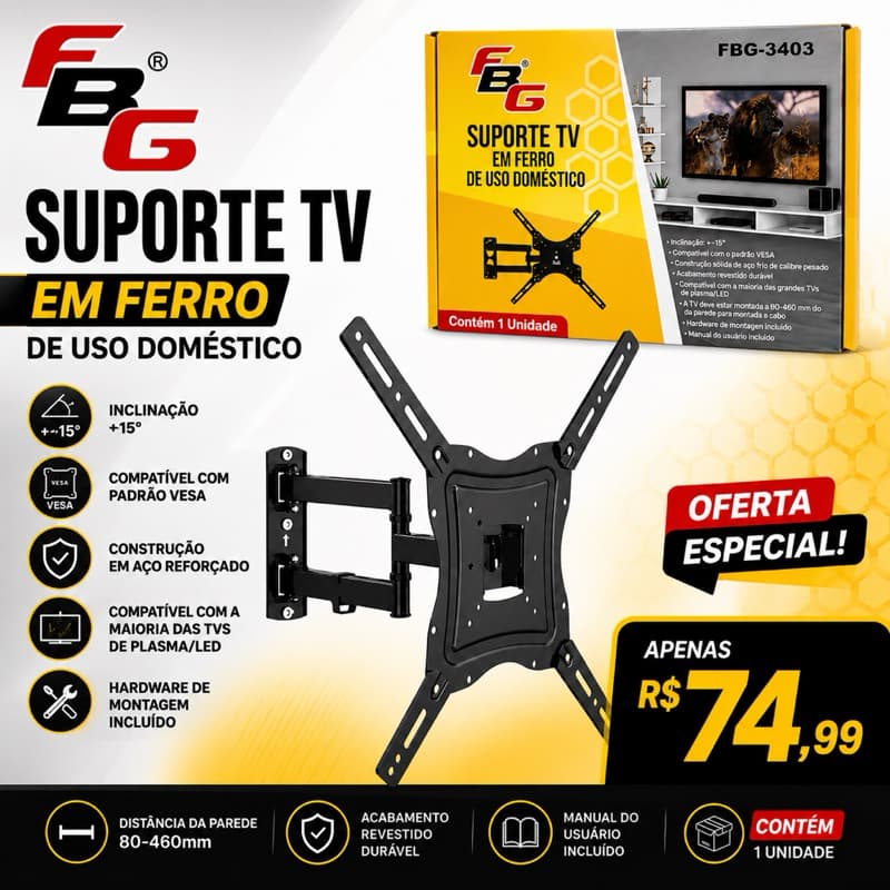 Suporte Articulado para TV FBG-3403