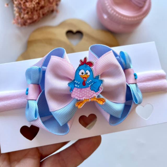 Laço Infantil Galinha Pintadinha
