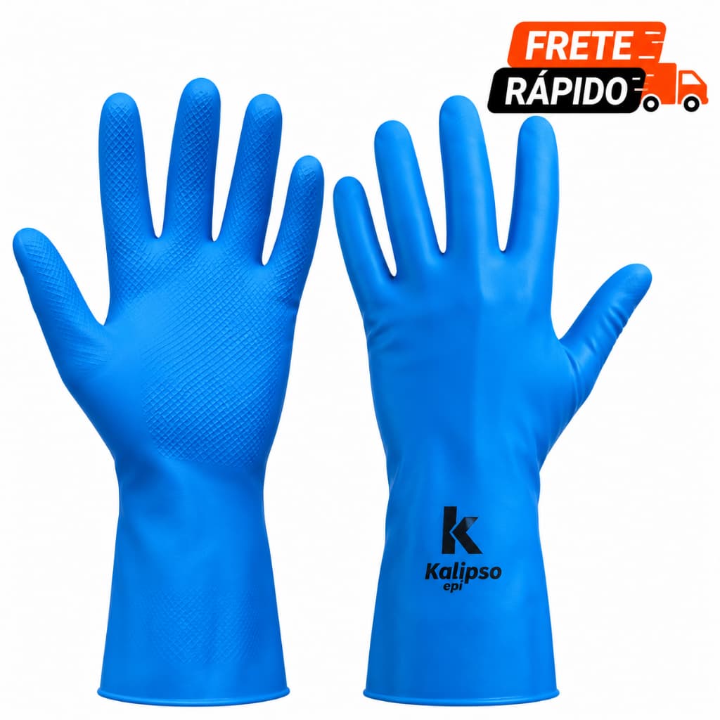 Kit 2 Luva Látex Segurança Super Silver Sensibilidade Tátil Reforçada Antialérgica Com Forro Verniz