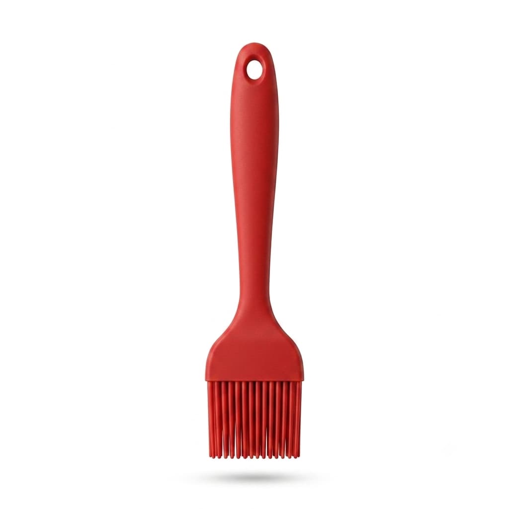 Pincel Culinário Silicone 26,3cm Escova de Cozinha Pincel para Churrasco Confeitaria Resistente 230°C Premium