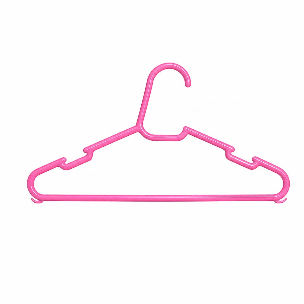 Cabide Adulto Rosa Reforçado Kit 10 a 50 Unidades Para Roupas