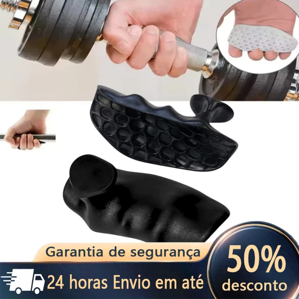 Luva De Levantamento De Peso Grip Para Mãos Anti-Slip Silicone Musculação e Treino Ergonômico Ginastica Antiderrapante