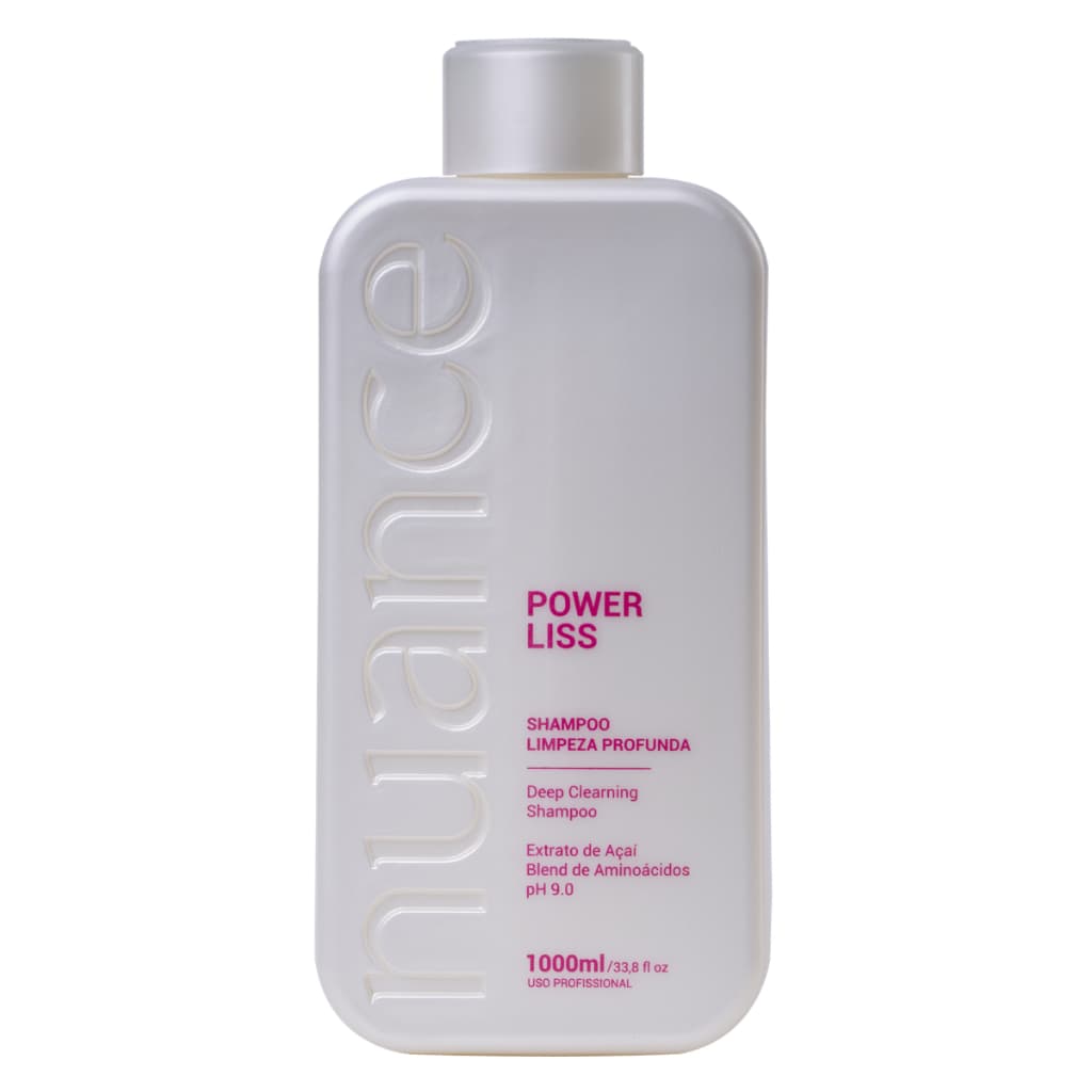 Shampoo Antirresíduos Nuance Power Liss 1000ml Limpeza Profunda