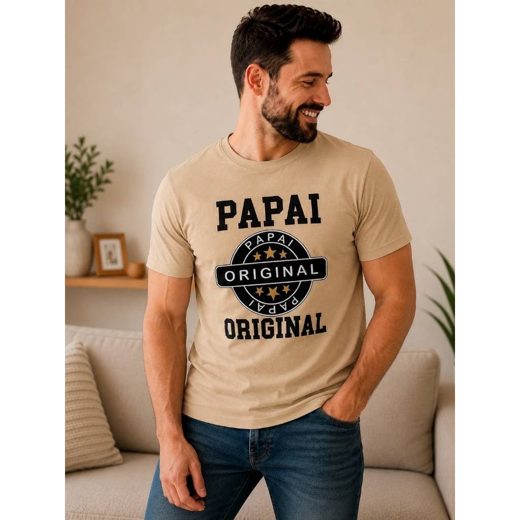 Camiseta masculina dia dos pais Camisa presente pai Blusa algodao comemoraçao estampada original