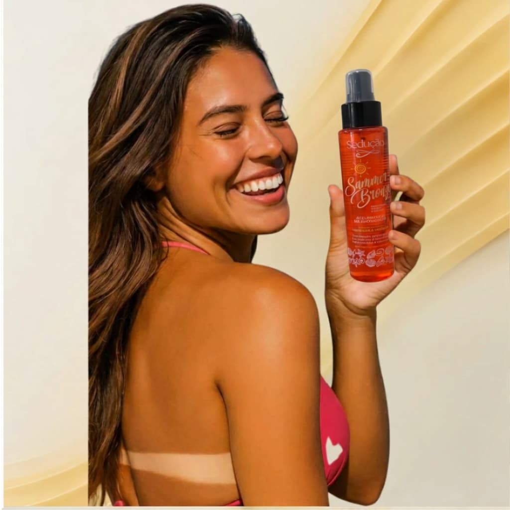 Acelerador De Bronze Extrato de Urucum 130m Linha Summer