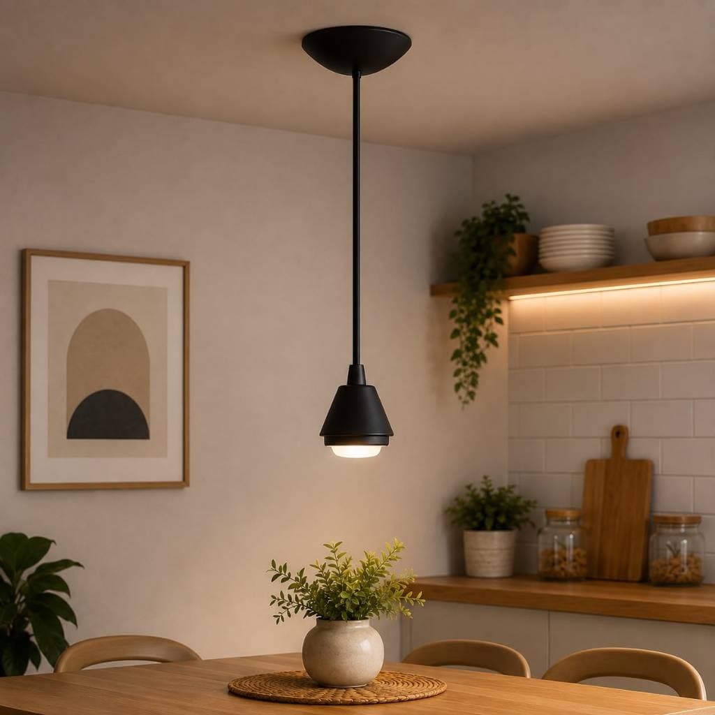 Pendente E27 Branco Completo com Cabo PP e Canopla | Kit para Luminária de Teto Decorativa