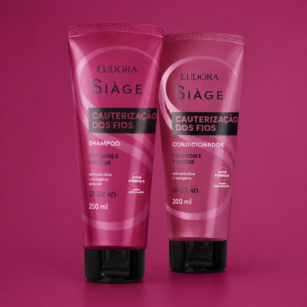 Kit Siàge Cauterização dos Fios – Shampoo 250ml e Condicionador 200ml