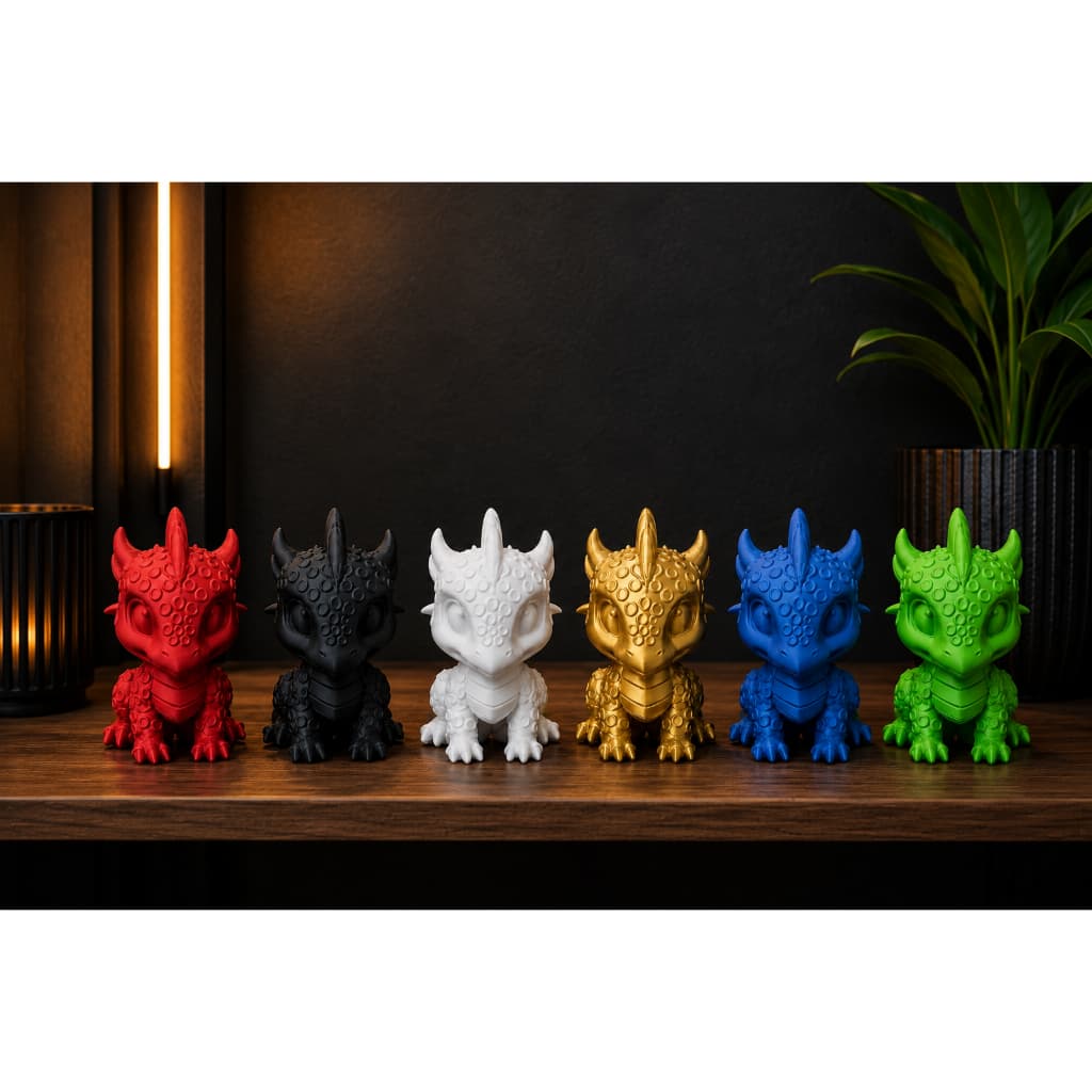 Dragão Babê Decorativo – Dragão Colecionável | 6 Cores