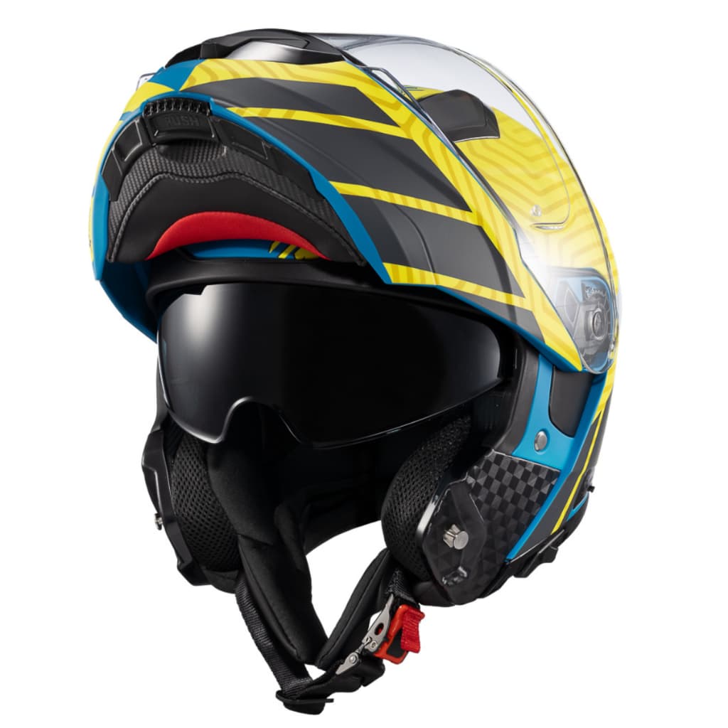 Capacete Texx Kratos Cyber Azul Verde Fosco Modular Articulado Capacete Moto Touring Original