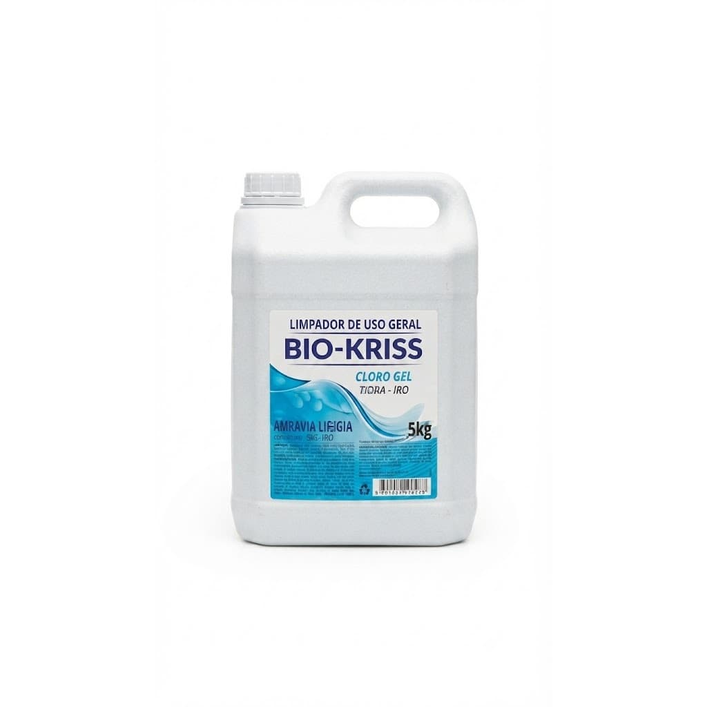 Cloro em Gel 5 Litros Limpeza Profunda Bio kriss
