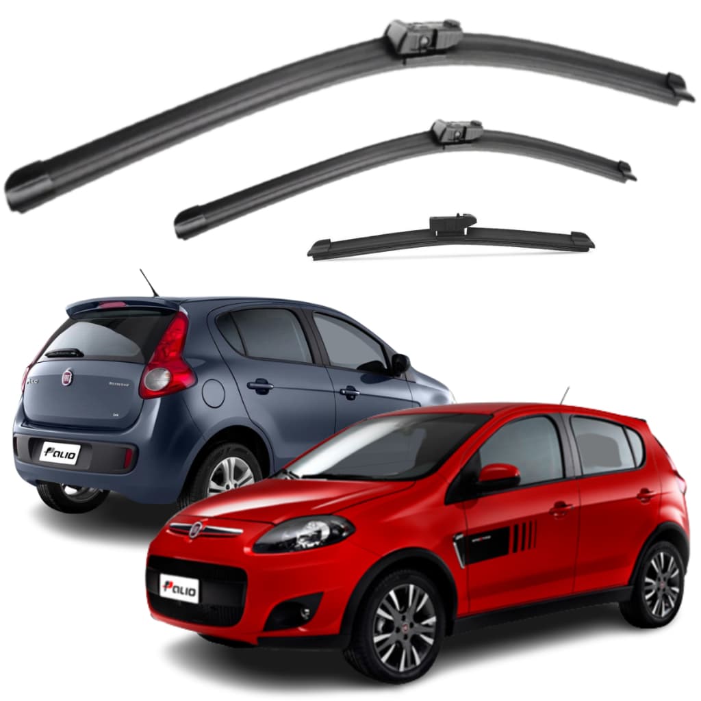 Palhetas Limpador De Parabrisa Silicone Fiat Palio Attractive Ano 2012 2013 2014 2015 2016 Chuva
