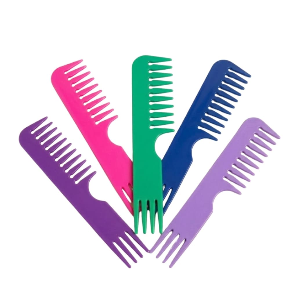 Kit Pentes Jacaré Com 12 24 36 48 Unidades Nas Cores Sortidas Desembaraçante Leve e Resistente