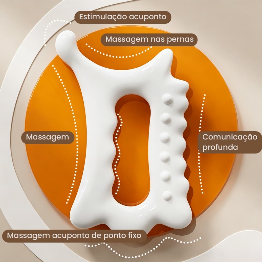 Escova Ergonômica Macia de Massagem e Lifting Corporal Drenagem Linfática para Uso Corporal Completo