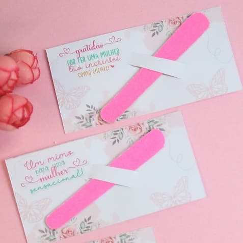 50 Lembrancinha mini Lixa de Unha  /Mimo Brinde para Clientes