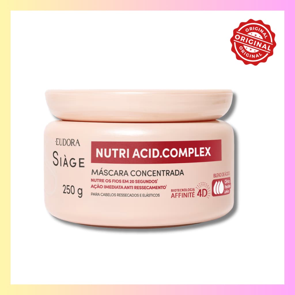 Máscara Capilar Nutri Acid.Complex 250g - Nutrição Intensa e Brilho Duradouro