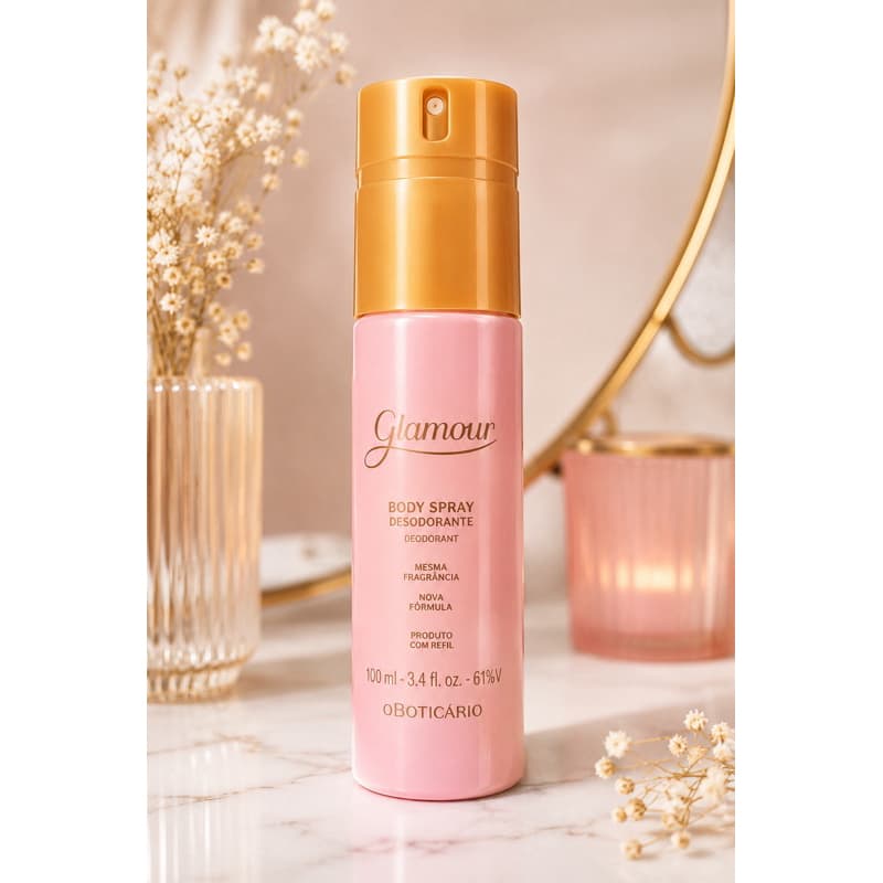 Body Spray Desodorante Glamour O Boticário 100ml Feminino Original