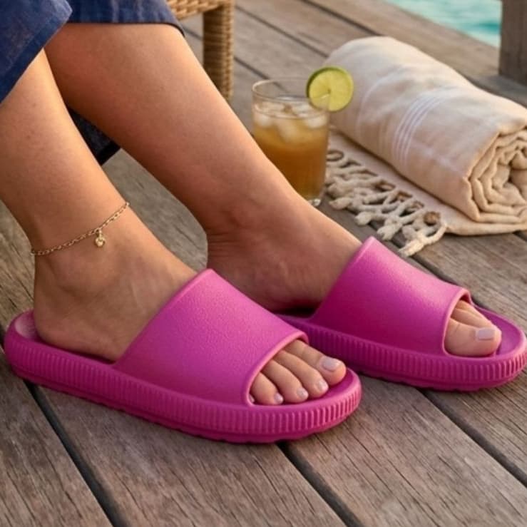 Chinelo Nuvem Feminino Slide Macio Confortável Solado Antiderapante