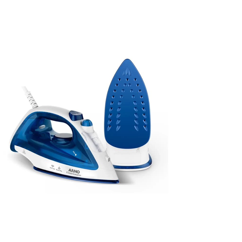 🔥 Ferro de Passar a Vapor Arno Essentialgliss 127V Base Antiaderente Spray Original FV1050B1