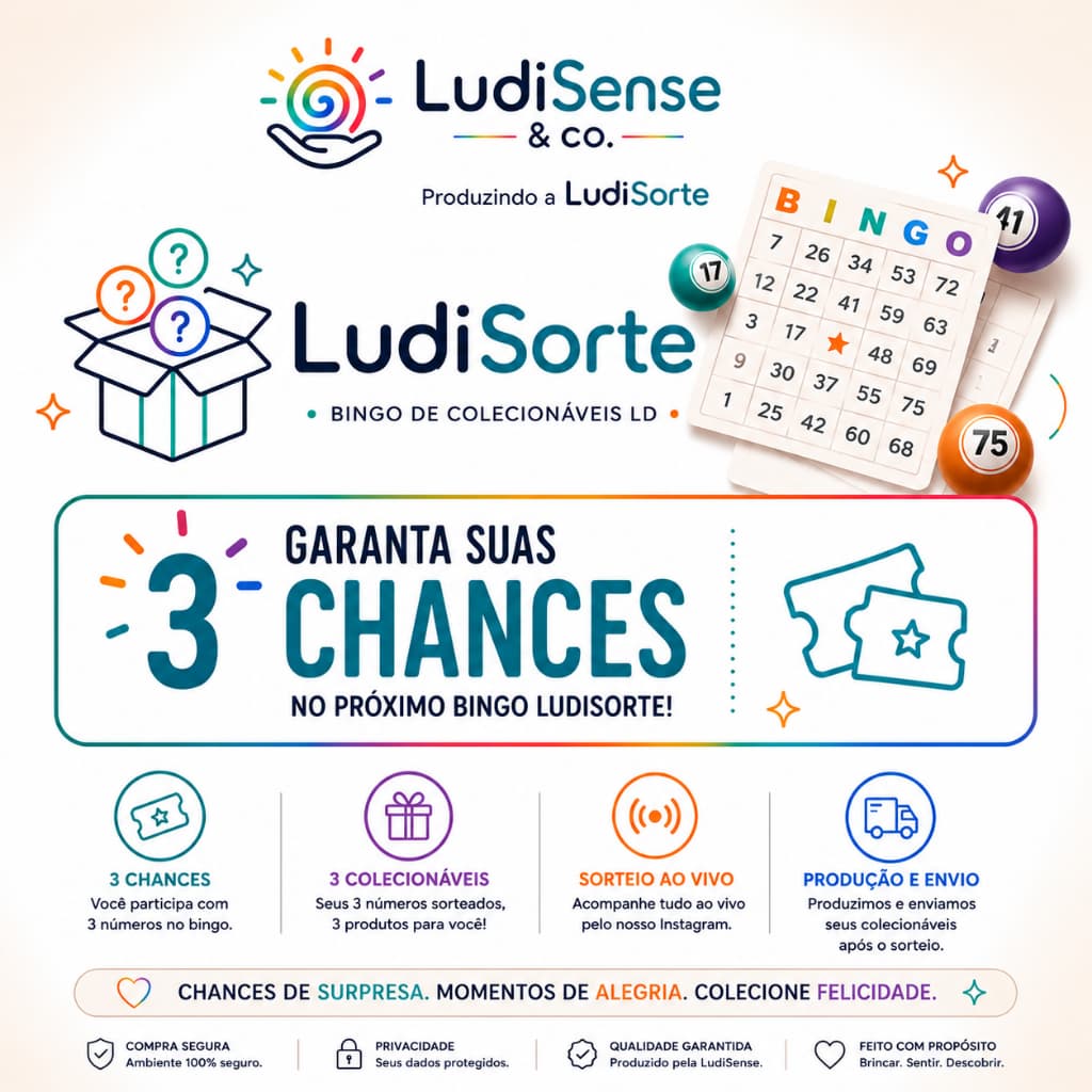 LudiSorte | 2 Chances de Ganhar Brinquedos Sensoriais, Fidget Toy, Jogos, Quebra-cabeças, articulados e Outros