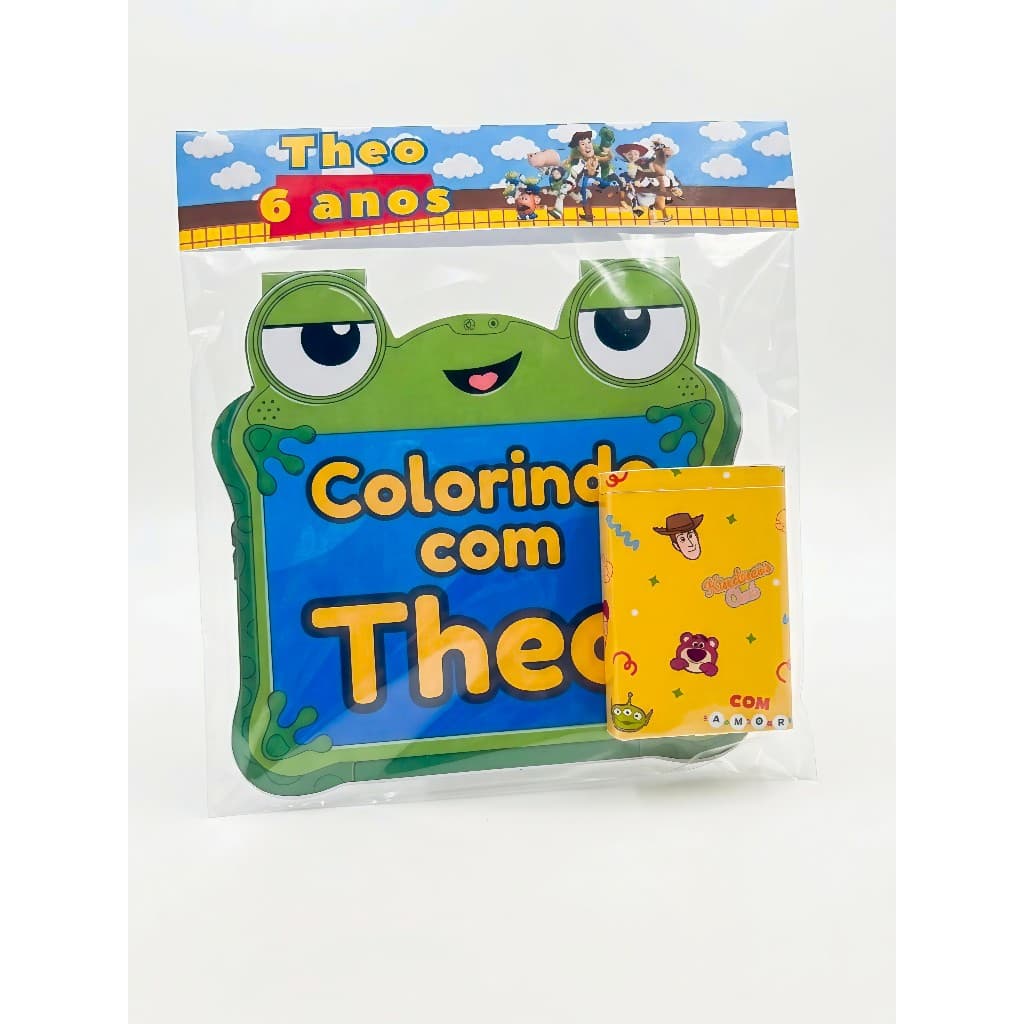 Livrinho de Colorir LilyPad Toy Story Personalizado | Lembrancinha Infantil com Giz de Cera | Nome e Idade