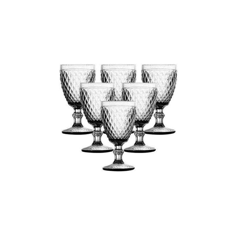 Jogo de Taças de Vidro Haus 330ml com 6 Peças Transparente – Elegância para Água, Sucos e Drinks
