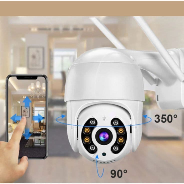 Câmera A8 Externa Ip A Prova D'água com Infravermelho Alarme Wifi Hd Sensor De Movimento Bivolt app icsee ou V380