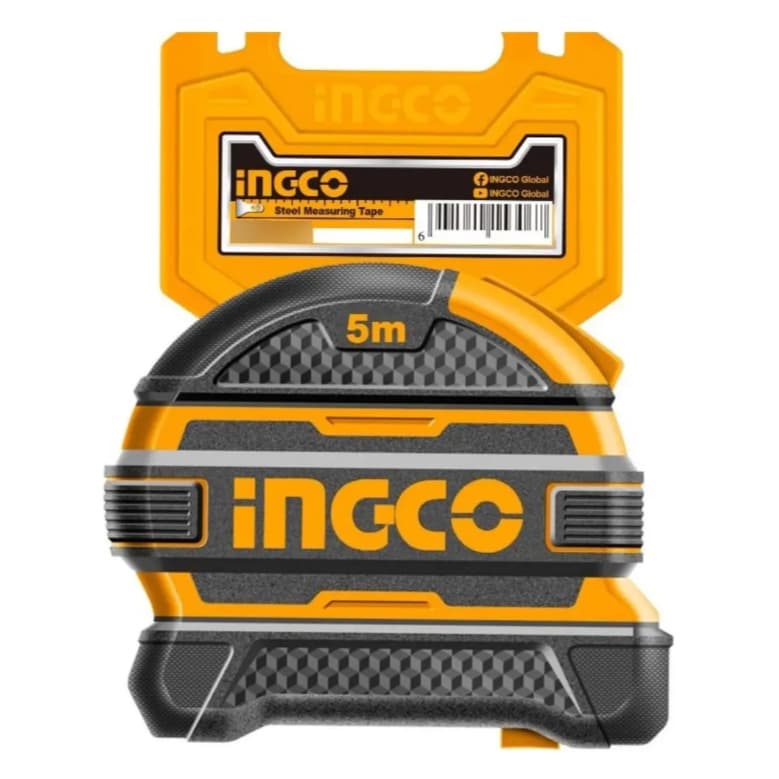 Trena Emborrachada 19mmx 5 Metro Botao Trava Ingco Hsmt39519