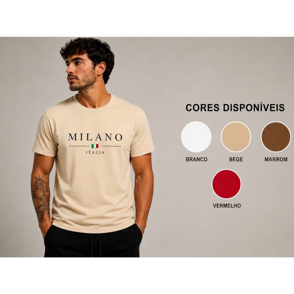 camiseta milano, camiseta itália, camiseta italiana, camiseta masculina, camiseta unissex, camiseta casual, camiseta pre