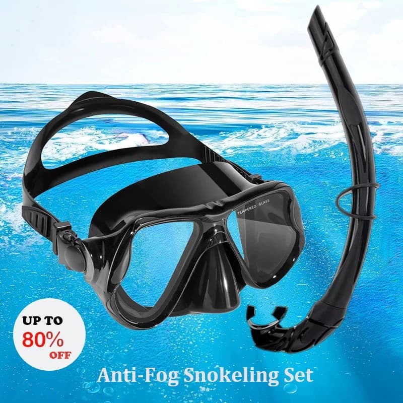 Máscara de snorkel para adultos Máscara de mergulho e kit de snorkel para óculos de mergulho de silicone para piscina