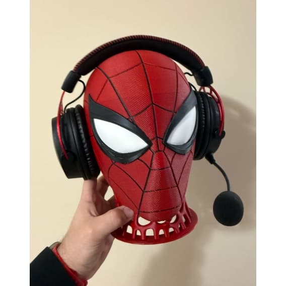 Suporte fone de ouvido homem aranha -  VERMELHO