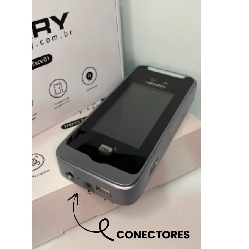 Controlador de Acesso Henry Face Biométrico Facial 50.000 Faces