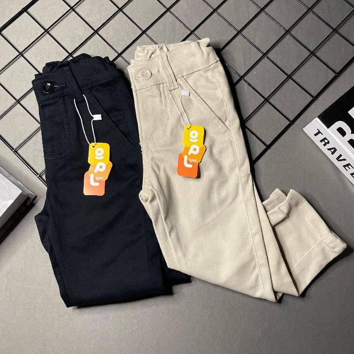 Calça Infantil Menino Esporte Fino Sarja Bolso Embutido