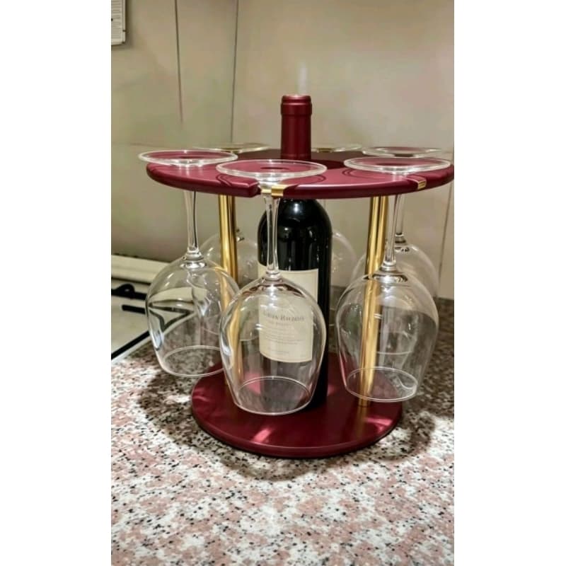 suporte de vinho para 6 taças