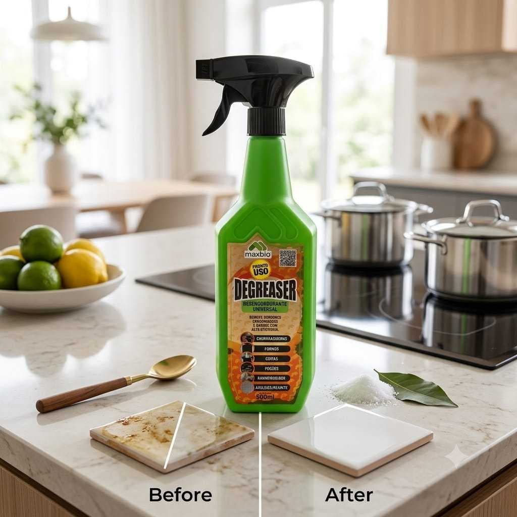Degreaser Maxbio Desengordurante | Remove Gordura Pesada | Limpeza Profissional para Cozinha e Churrasqueira